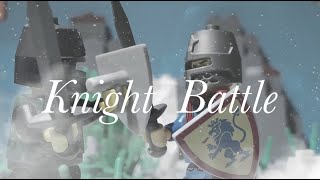 Lego Medieval Knights Duel Battle Lego Castle Stop Motion [upl. by Ynafetse]