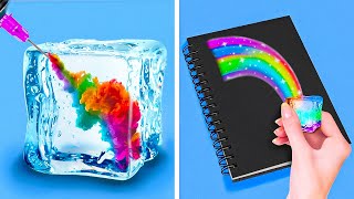 COOL RAINBOW CRAFTS AND EASY ART IDEAS [upl. by Aubrie]