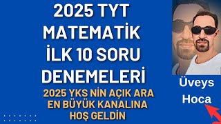 TYT MATEMATİK DENEMELERİ 9💥 ilk 10 Soruyu Fullemek İstiyorsan🔥Gerçek Sınav Seviyesi [upl. by Yrdnal471]