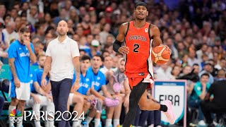 SGA Canada hold off Greece despite monster Giannis Antetokounmpo effort  Paris Olympics [upl. by Edi176]