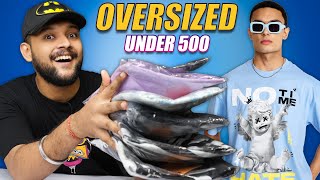 Best Stylish Oversized TShirts Under 500 for Men on SNAPDEAL  ONE CHANCE [upl. by Ille959]