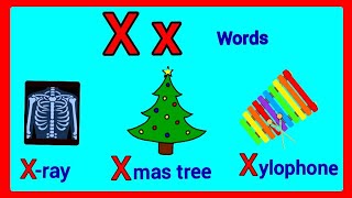 x words in englishx phonics soundx words for kindergarten words with letter x alphabetx [upl. by Millman]