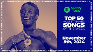 Hits Of The Week  Spotify Top 50 USA Weekly November 8th 2024 [upl. by Tihor]