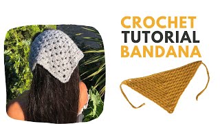 BANDANAS tejidas a CROCHET en español PASO A PASO 0 Fácil [upl. by Airda]