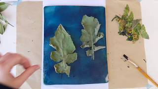 Botanical prints with a gelliplate [upl. by Shannah]