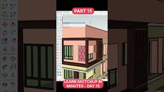 Sketchup Toturial Learn SketchUp in minutes Part15 sketchuptutorial [upl. by Canty]