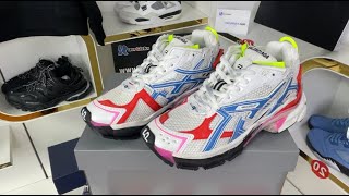 Balenciaga Runner White Multicolor rucykick sneaker unboxing reps [upl. by Oirasec]