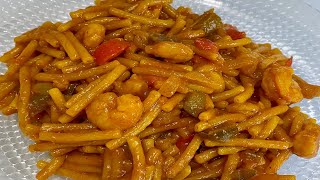 FIDEOS CON VERDURAS Y GAMBAS  CAZUELA  RICO RICOOOO [upl. by Elletnuahs]