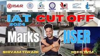 IAT 2024 expected cut off  Marks vs IISER  IISER cut off 2024  iiser iat [upl. by Rosol]