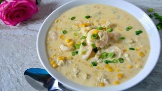 Shrimp Crab amp Corn Bisque [upl. by Ycnaffit]