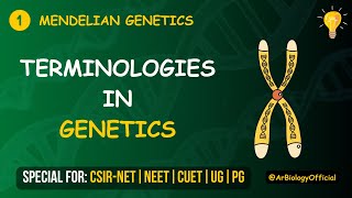 Terminologies In Genetics  Mendelian Genetics  Key Concepts Explained [upl. by Oman]