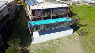 Shipping Container Pool Lift [upl. by Henghold]