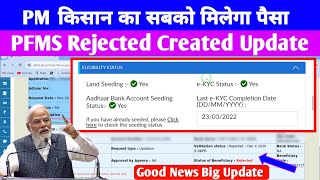 PM Kisan PFMS DBT Status Beneficiary Validation Rejected Created Update Payment Good News 2024 [upl. by Lundin]