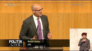 Harald Stefan  Budget 2024  Justiz  21112023 [upl. by Napoleon]