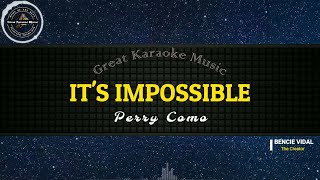 Its Impossible KARAOKE Perry Como [upl. by Ahsiekram]