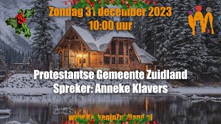 Livestream Eredienst Welkomkerk 31 december 2023 1000 [upl. by Eugnimod132]