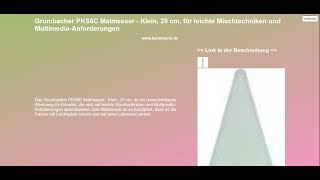 Grumbacher PKS6C Malmesser  Klein 25 cm für leichte Mischtechniken und MultimediaAnforderungen [upl. by Read]