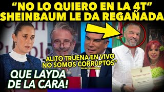 CASO LAYDA LLEGA A MAÑANERA ¡CLAUDIA LE DA REGAÑIZA EN VIVO YO NO LO QUIERO ALITO TRUENA EN TV [upl. by Onder]