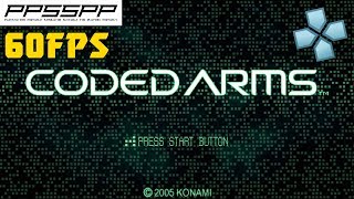 Coded Arms 60FPS Patch  PSP Gameplay PPSSPP 1080p [upl. by Sinnal]