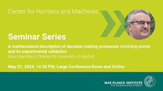 CHM Seminar A mathematical description of decision making processes– Anxo Sánchez [upl. by Coltson]