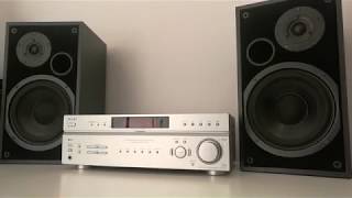 Sony STRDE497 Home Theater Receiver Amplifier  Sound with Dali speakers and Sony Subwoofer [upl. by Lyndsey]