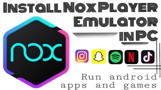 How to Download amp Install Nox Player for PC amp Laptop  Windows 7 8 10 11  Noxplayer Emulator Tamil [upl. by Entroc]