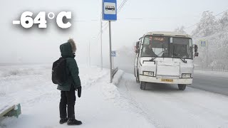 Going to School in the Coldest Town on Earth −64°C −84°F  Yakutsk Siberia [upl. by Shelton973]