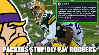 BREAKING Packers Sign Aaron Rodgers to 4year 200M Deal LMAOOOOOOOOOO [upl. by Stevana]