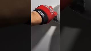 How to close the hole with mesh and puttydrywall [upl. by Ahsirak460]