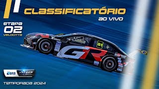 STOCK CAR 2024 AO VIVO  2ª ETAPA  TREINO CLASSIFICATÓRIO  VELOCITTA SP [upl. by Bysshe]