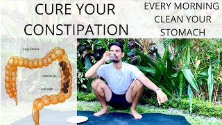 CURE YOUR CONSTIPATION  CLEAN STOMACH EVERY MORNING  YOGA FOR CONSTIPATION  PrashantjYoga [upl. by Zweig]