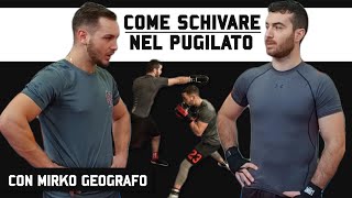 Le schivate nel pugilato  con MIRKO GEOGRAFO  come schivare per replicare velocemente [upl. by Nylhtak]