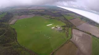 Gliding over Dunstable Downs Bedfordshire UK [upl. by Froemming]