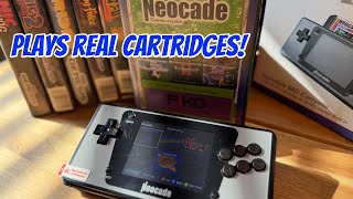 NEOCADE MD200 Play REAL Sega GenesisMD Games On This Tiny Handheld [upl. by Barger]