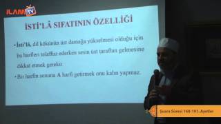 Harflerin Sıfatları 3 Tecvid Dersleri  Hayri Ünal [upl. by Anahsohs]