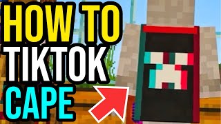 How To Get FOLLOWERS CAPE In Minecraft TIKTOK CAPE [upl. by Eceer]