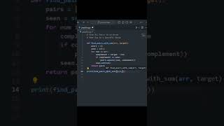 Find All Pairs  python pythonprogrammingcodinglearnpython pythonforbeginners [upl. by Riatsala350]