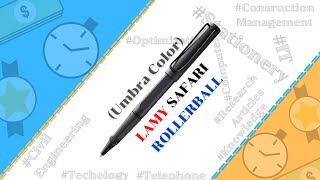 รีวิว ปากกาลามี่ ซาฟารี โรลเลอร์บอล สีดำด้าน Lamy Safari Rollerball Pen Umbra Color Episode 1 [upl. by Ylrad495]