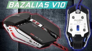 ОБЗОР КРУТАЯ КАЧЕСТВЕННАЯ ИГРОВАЯ Мышь Bazalias V10 USB [upl. by Leirej]