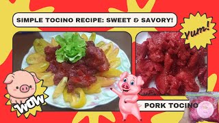 Making Pork Tocino l Simple Tocino Recipe Sweet amp Savory l 2nd Laboratory in PHT4 Course Done [upl. by Drus]