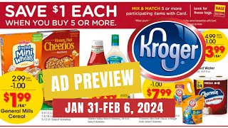 MORE MEGA Kroger Ad Preview for 13126  Mega Sale Weekly Digitals 10 for 10 amp More [upl. by Htrow497]