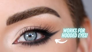 My New Favorite Winged Eyeliner Technique  Winged Eyeliner Tutorial for Beginners [upl. by Kakalina928]