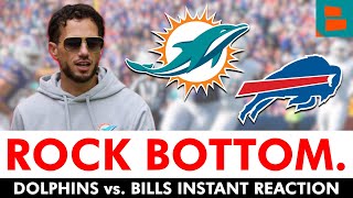 THE CURSE CONTINUES ROCK BOTTOM Miami Dolphins vs Buffalo Bills Instant Reaction [upl. by Oelak]