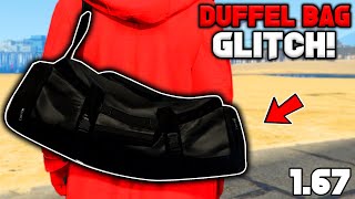 UPDATE How To Get The Jet Black Duffel Bag In Gta 5 Online 167 [upl. by Ytirehc253]