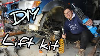 How to install a lift kit PART 1 Leaf spring suspension  Dual cab ute  Mitsubishi triton 2 inch [upl. by Etennaej]