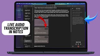 How to Use Live Audio Transcription in Notes in macOS 15 Sequoia [upl. by Narud]