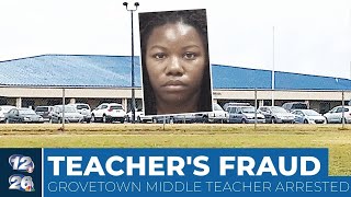 Grovetown Middle School teacher arrested district says [upl. by Middleton]