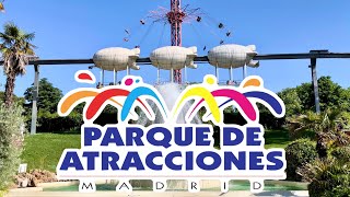 4K PARQUE DE ATRACCIONES DE MADRID 2024 [upl. by Lazarus]