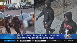 NYPD searching for suspects in deadly mugging in Brooklyn [upl. by Aiset]