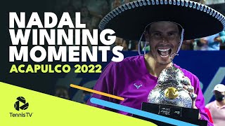 Rafa Nadal Championship Point Speech amp Trophy Lift in Acapulco [upl. by Eniarrol]